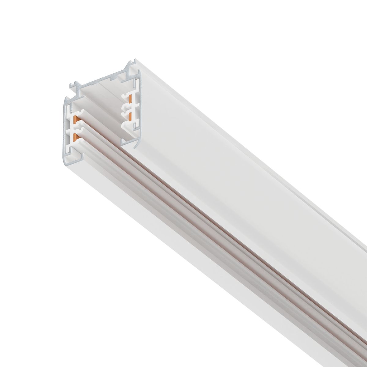 Шинопровод четырехконтактный трехфазный стыковочными пазами (плоские медные жилы), 2м Lightstar Quattro 504025-F в Санкт-Петербурге