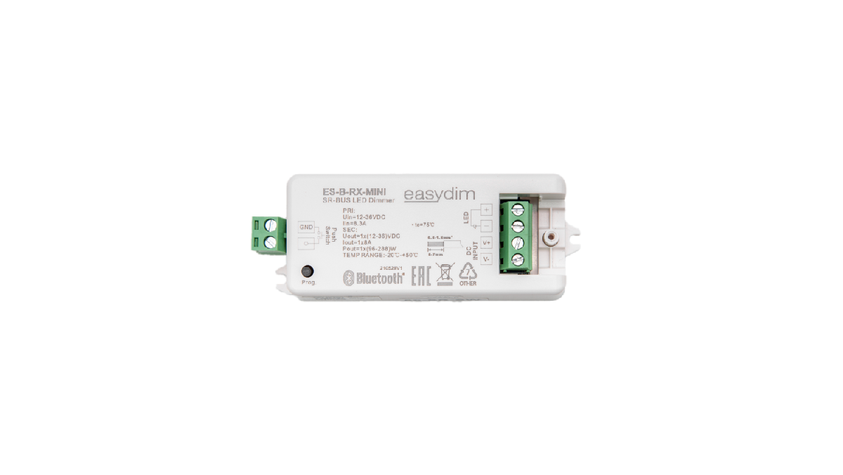 Приемник-контроллер одноканальный SWG ES-B-RX-MINI 12-36В RF+Bluetooth 00-00008775 в Санкт-Петербурге