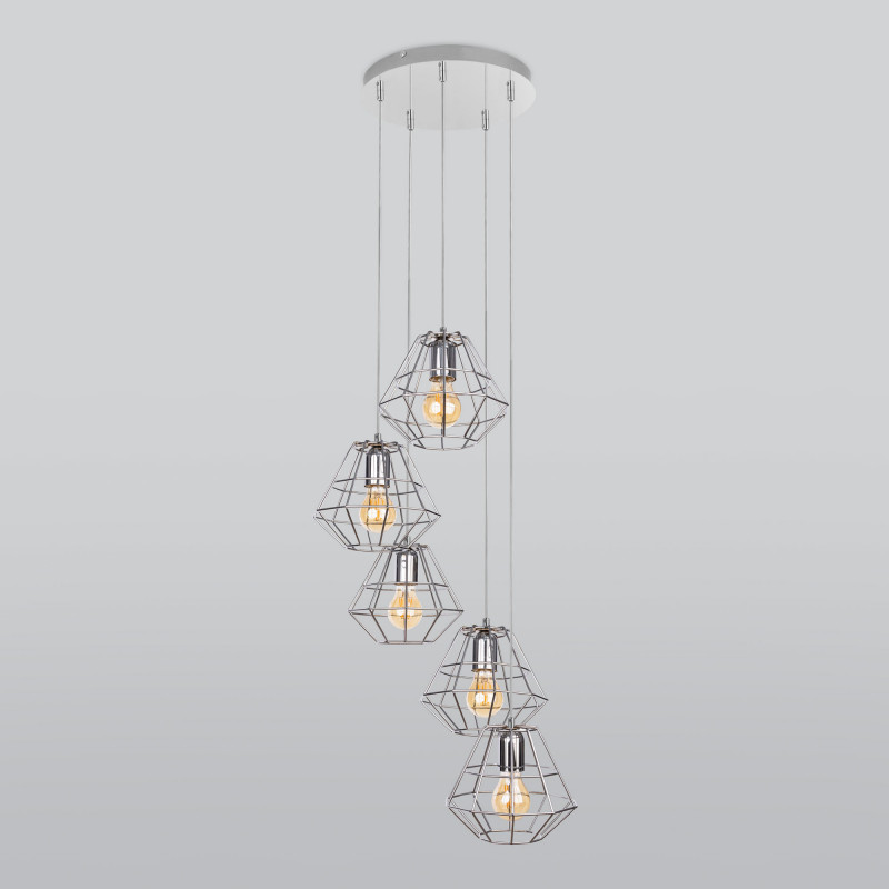 Подвесной светильник TK Lighting 4289 Diamond Silver в Санкт-Петербурге