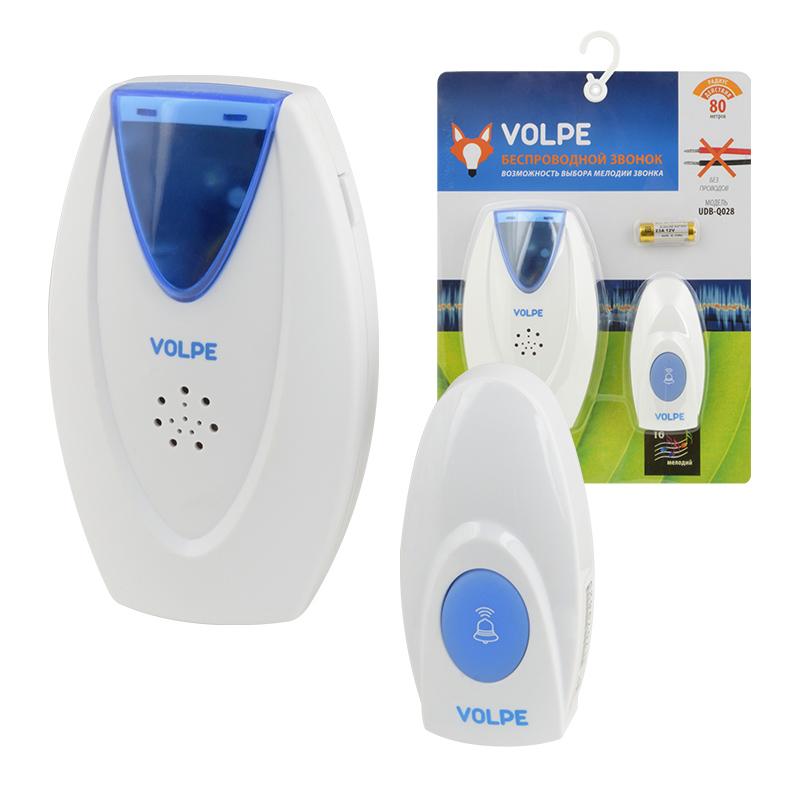 Звонок беспроводной (UL-00002404) Volpe UDB-Q028 W-R1T1-16S-80M-WH в Санкт-Петербурге
