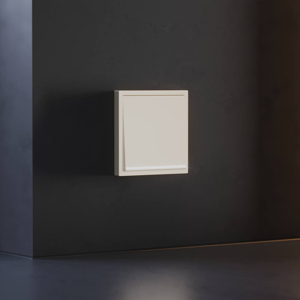 Клавиша для выключателя/переключателя одноклавишного с подсветкой Voltum S70 (хлопок) VLS000213 в Санкт-Петербурге