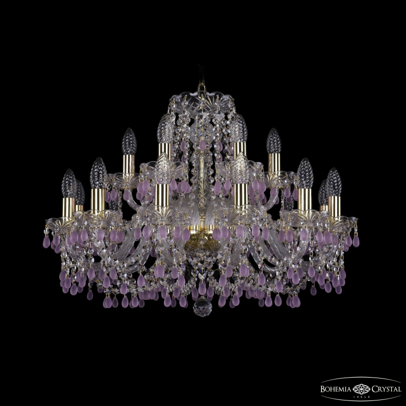 Подвесная люстра Bohemia Ivele Crystal 1410/12+6/240 G V7010 в Санкт-Петербурге