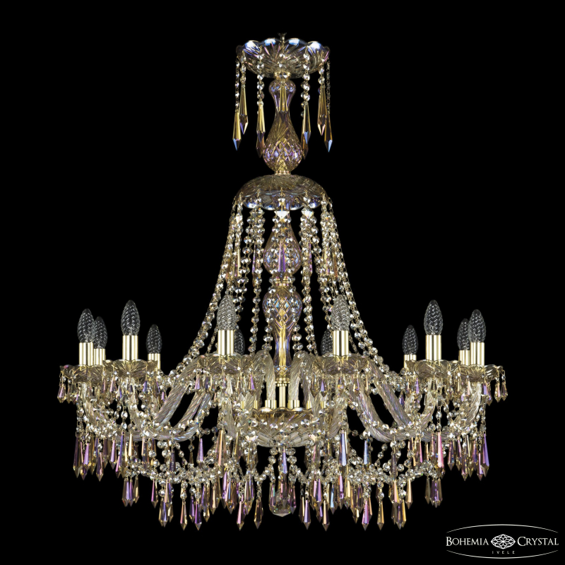 Подвесная люстра Bohemia Ivele Crystal 1403/12/300/XL-95 G M801 в Санкт-Петербурге