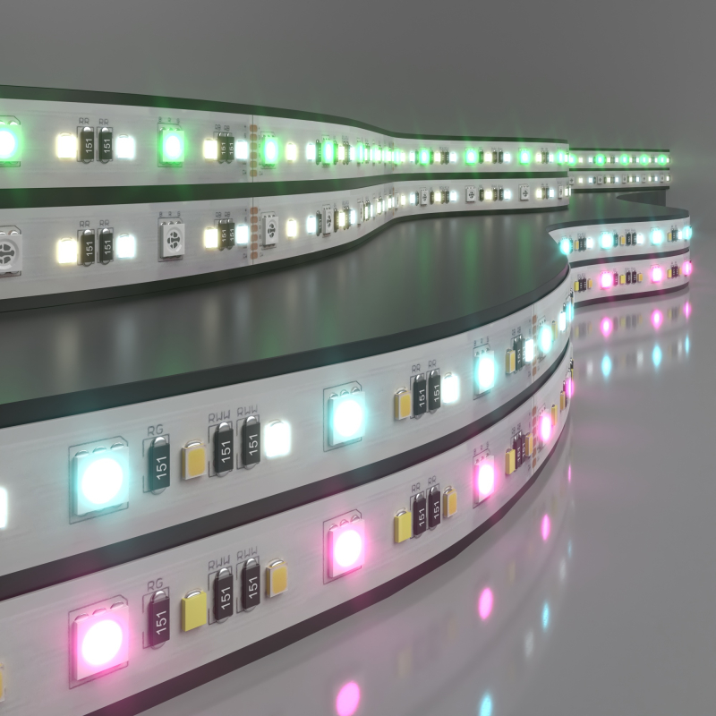 Светодиодная лента Elektrostandard 24V 16W 90Led 5050+2835+2835 IP20 MIX RGB/теплый белый/холодный белый, 5м 4690389172328 в Санкт-Петербурге