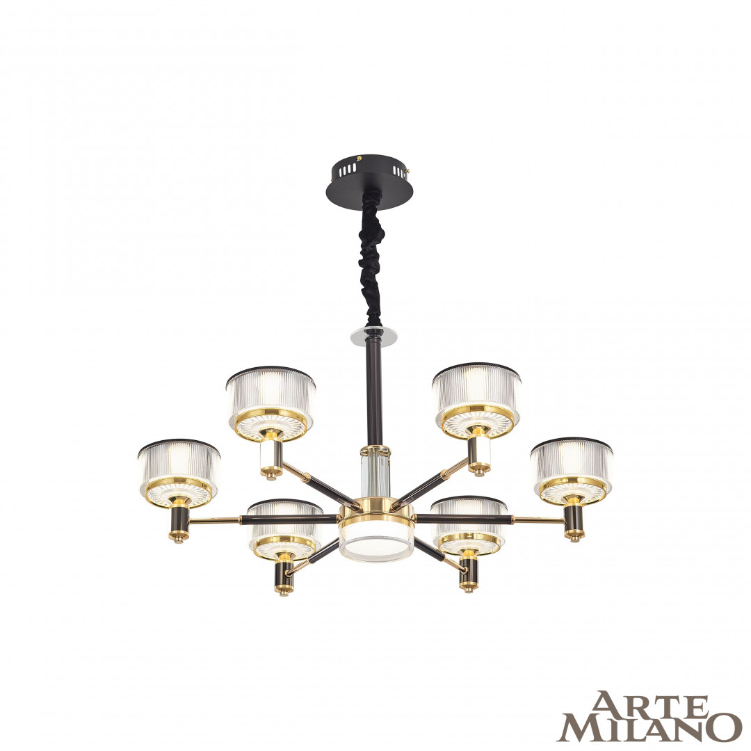 Подвесная люстра Arte Milano Neapolis 276210/6 BK/GD в #REGION_NAME_DECLINE_PP#