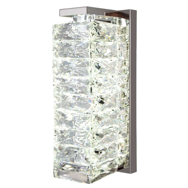 Настенный светильник Eurosvet Blitz 40259 LED хром/ прозрачный хрусталь Strotskis a065321 в Санкт-Петербурге
