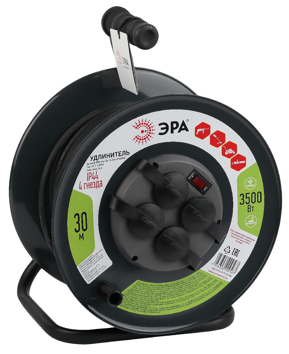 Удлинитель силовой Эра RMx-4es-3x1.5-30m-IP44(KG) Б0046844 в Санкт-Петербурге