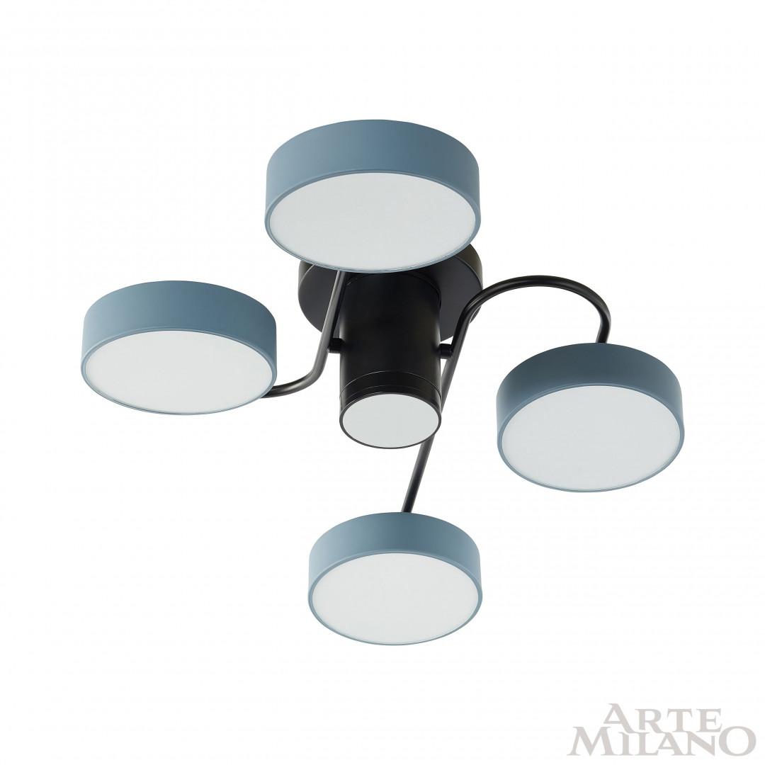 Потолочная люстра Arte Milano Ferrara 253039/4+1 Bk/Gr в Санкт-Петербурге