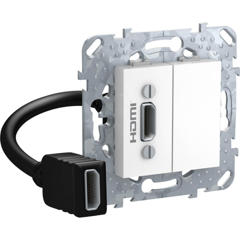 Розетка компьютерная HDMI с переходником Schneider Electric Unica MGU5.430.18ZD в Санкт-Петербурге