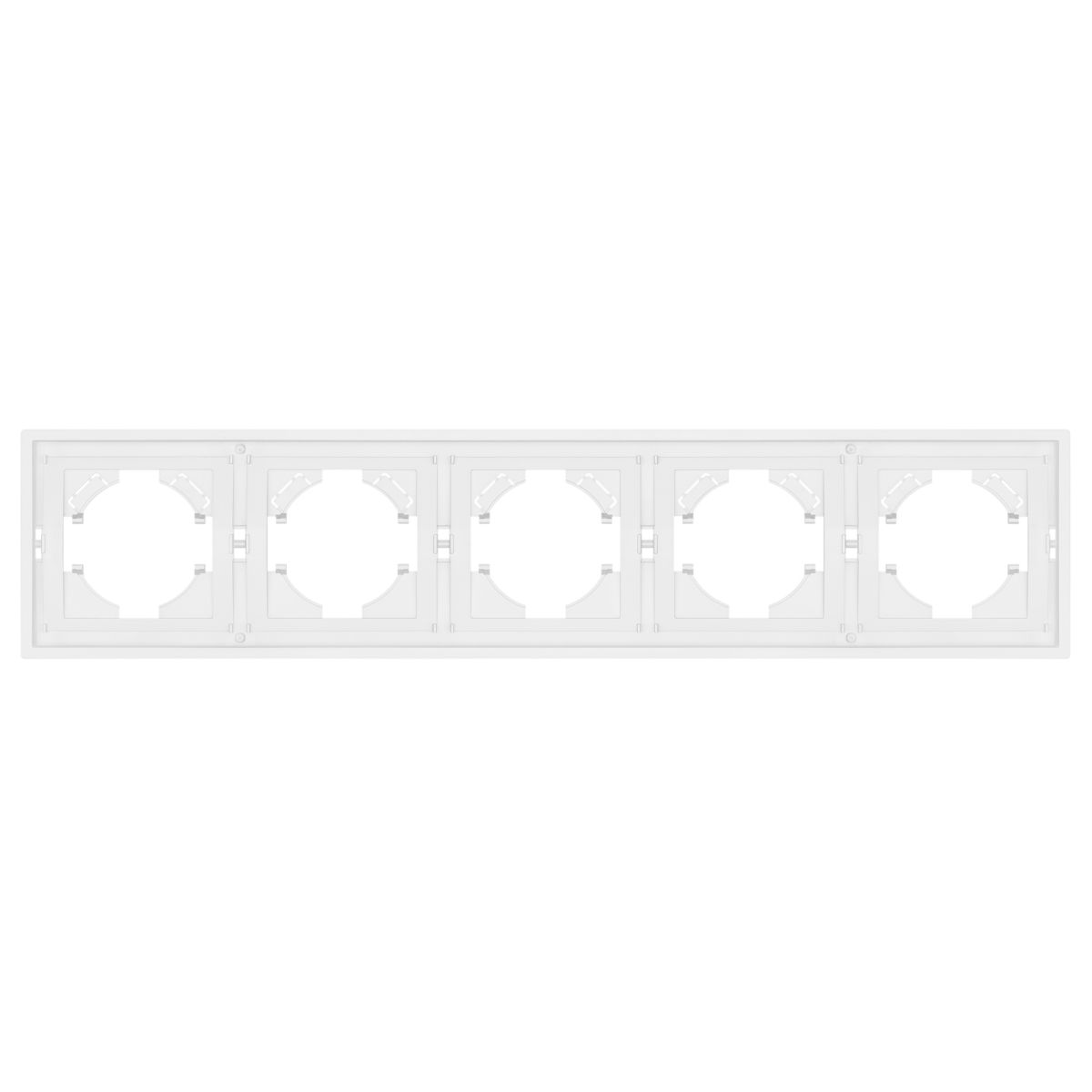 Рамка пластиковая на 5 постов Arlight FRM-TENDO-PL-5-WH 053851 в Санкт-Петербурге