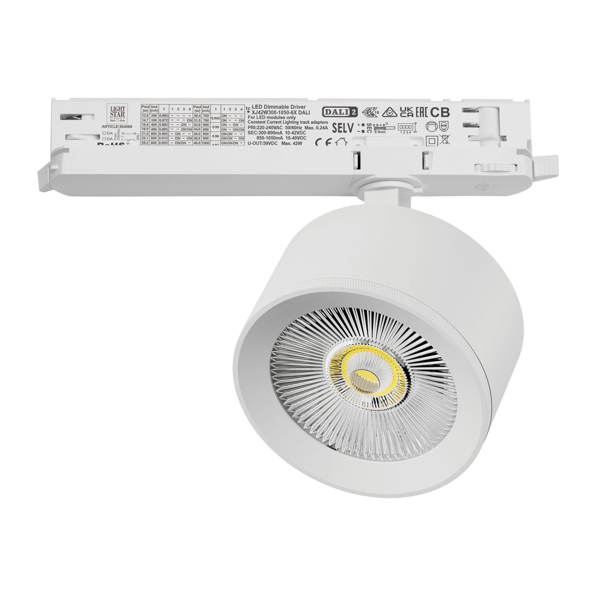 Трековый трехфазный светильник Quattro LED с управлением DALI Lightstar Alta Pro A5536DALI в Санкт-Петербурге