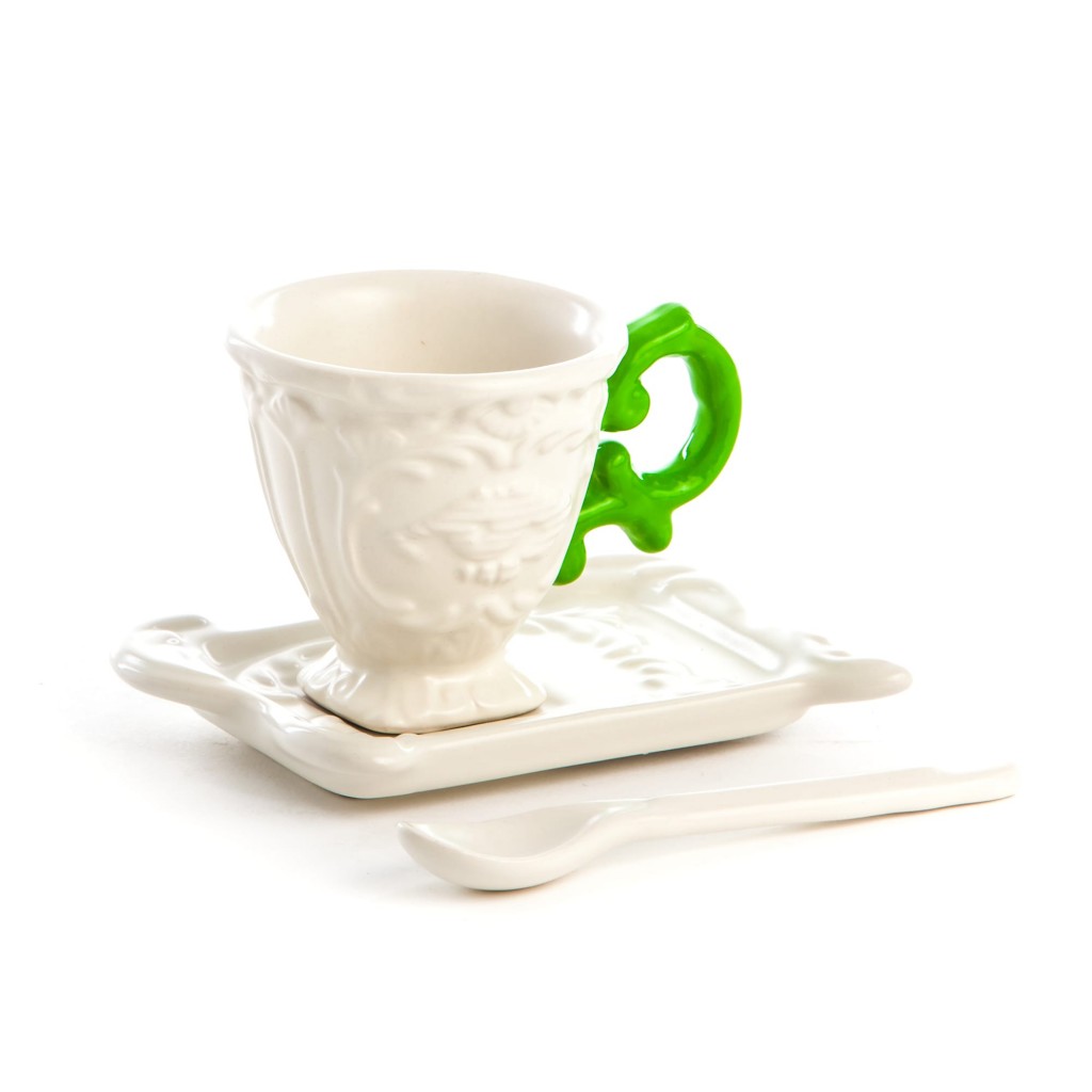 Блюдце с чашкой I-Coffee Green Seletti I-Wares 09859 VER в Санкт-Петербурге