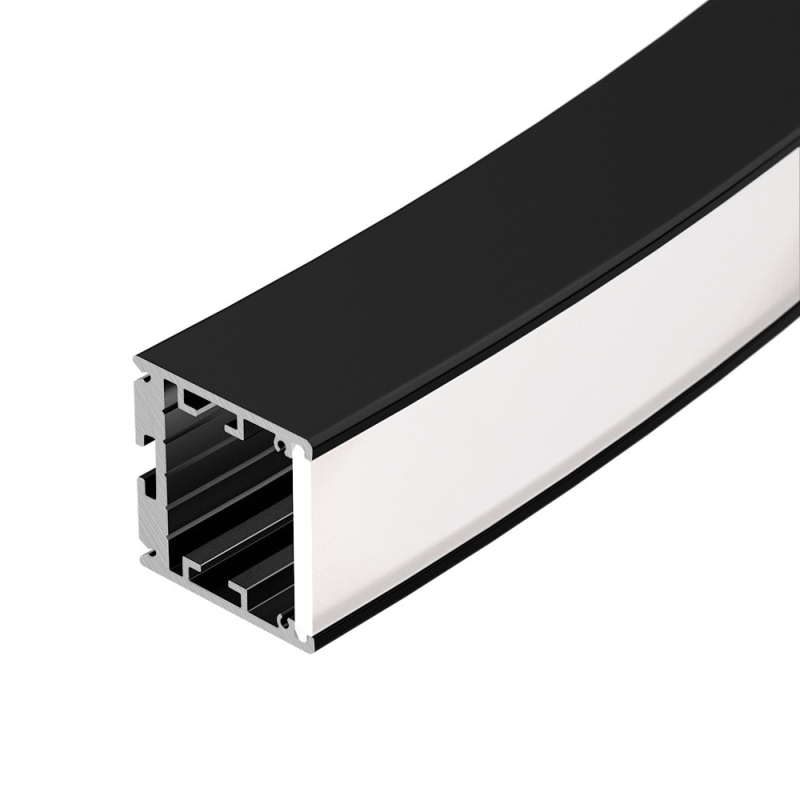 Алюминиевый профиль Arlight SL-ARC-3535-D320-W90 BLACK (260мм, дуга 1 из 4) 032678 в Санкт-Петербурге