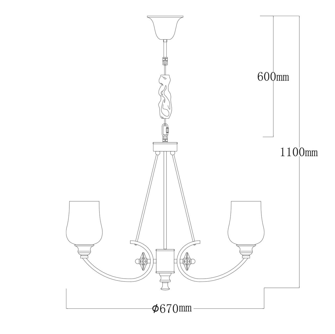 Подвесная люстра MW-Light Палермо 386017706 в Санкт-Петербурге