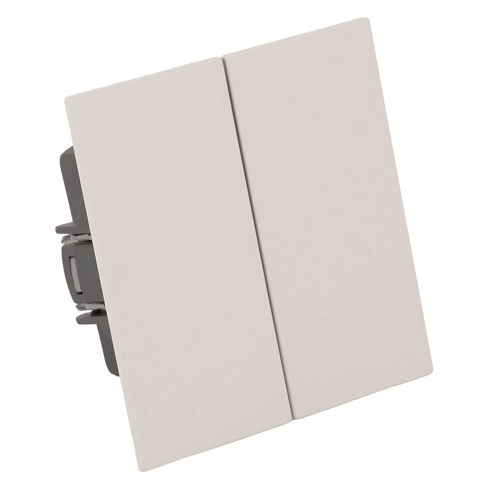 Переключатель 2-клавишный (механизм) Stekker Мия 250В 10А RSW10-3107-08 пудровый жемчуг 50478 в Санкт-Петербурге