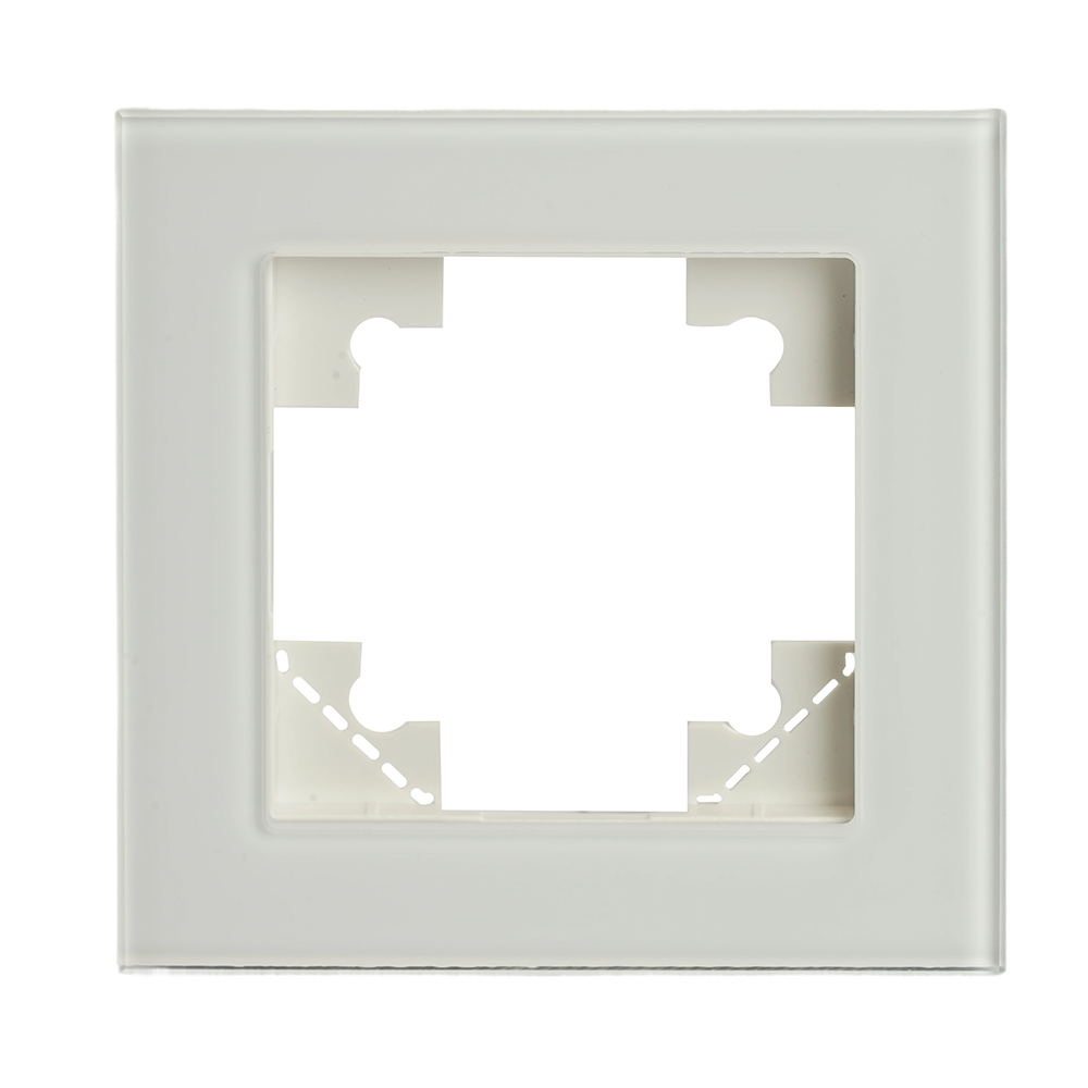 Рамка 1-местная для сенсорных механизмов, подсветки, стекло, Stekker Катрин GFR00-7001-01S 50303 в #REGION_NAME_DECLINE_PP#