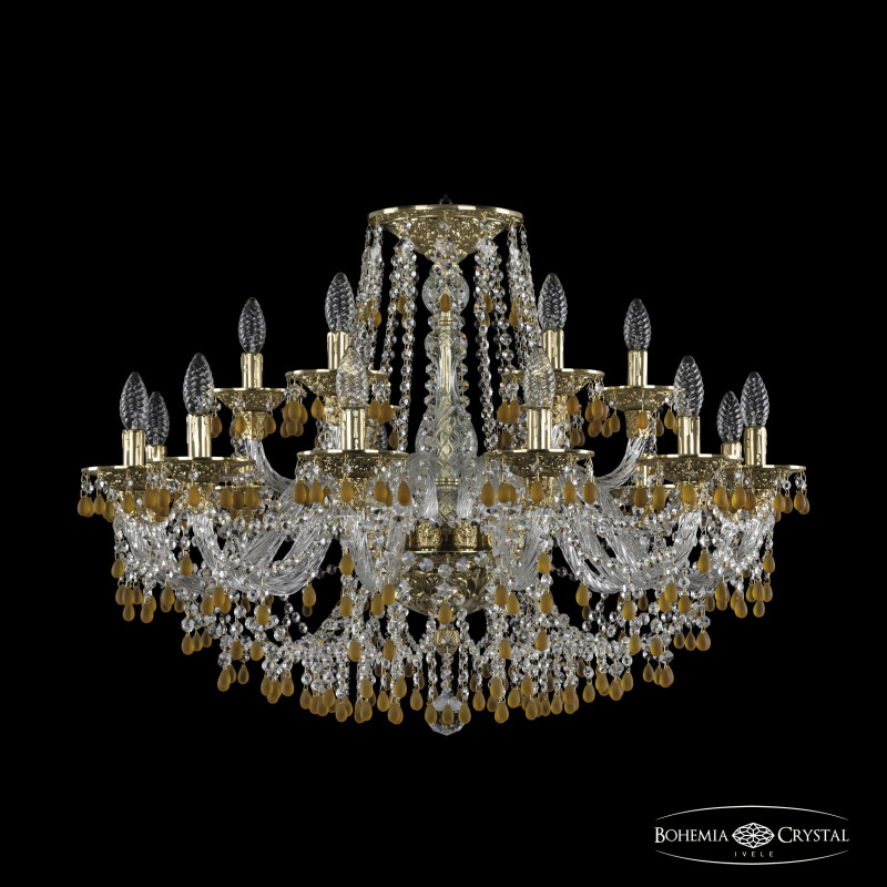 Подвесная люстра Bohemia Ivele Crystal 16110/12+6/300 G V1003 в Санкт-Петербурге
