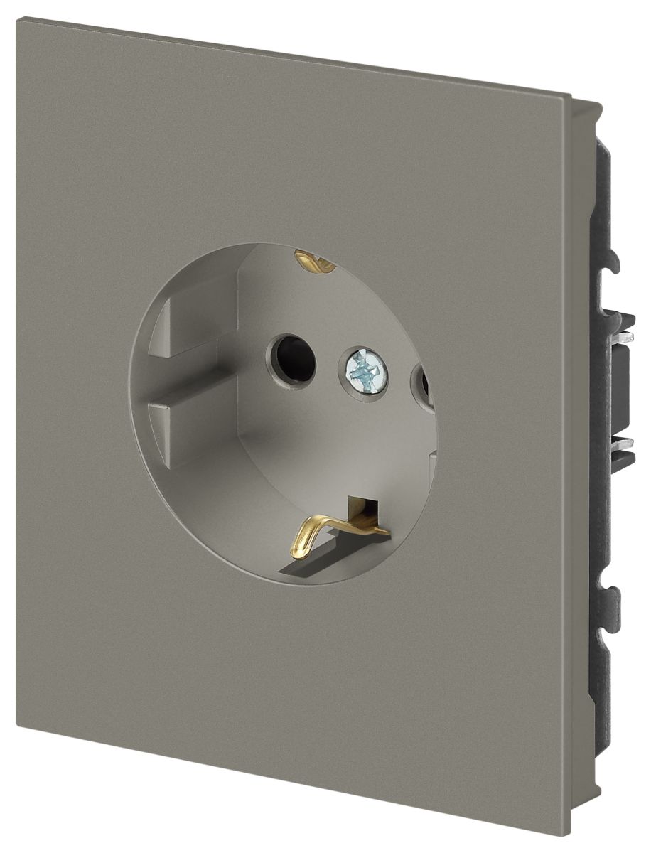Розетка Эра Arktik 16-2102-07 с заземлением 2P+E Schuko со шторками 16А-250В титан Б0070430 в Санкт-Петербурге