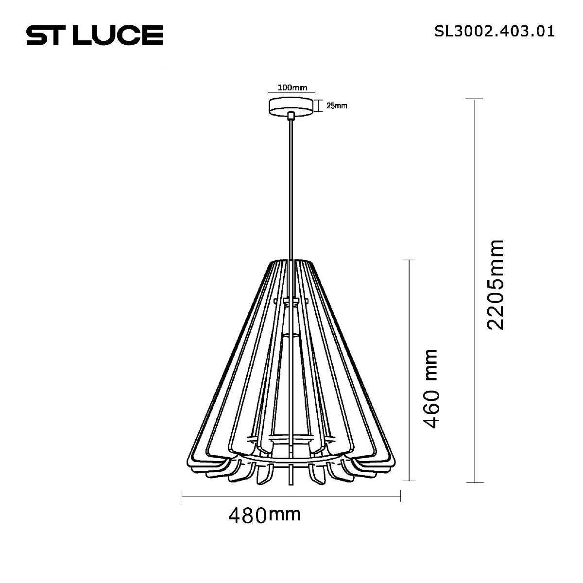 Подвесной светильник ST Luce Sentito SL3002.403.01 в #REGION_NAME_DECLINE_PP#