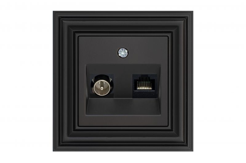 Розетка телевизионная и компьютерная (TV+Rj45) Liregus Epsilon 29-234 в Санкт-Петербурге
