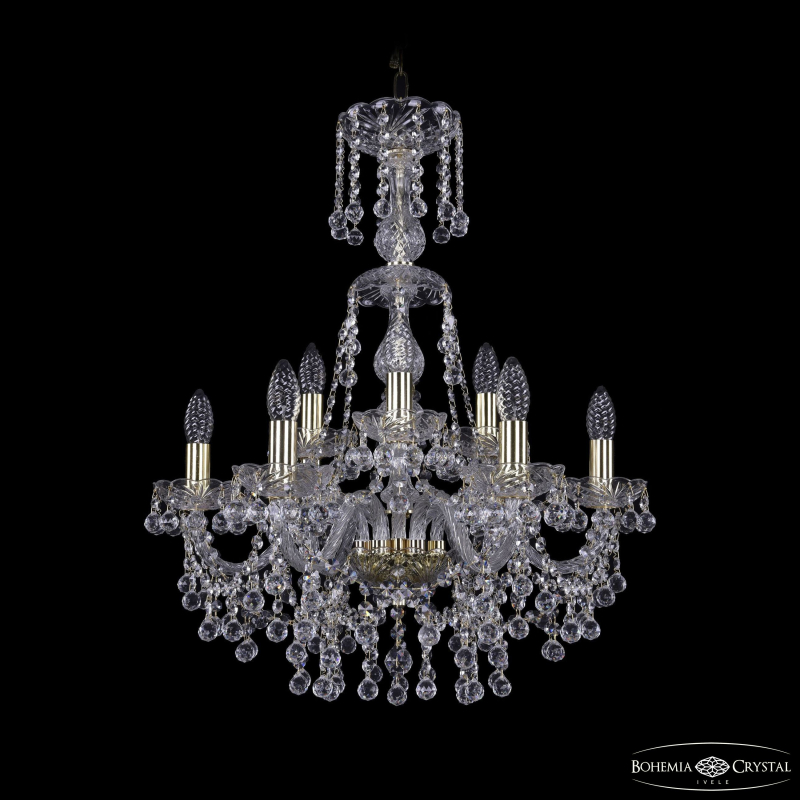 Подвесная люстра Bohemia Ivele Crystal 1409/6+3/195/XL-68 G в Санкт-Петербурге