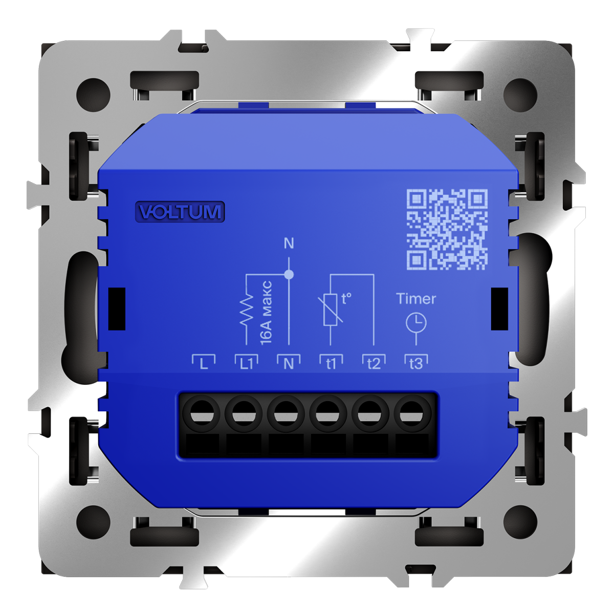 Терморегулятор электронный Voltum S70 с индикацией и датчиком, для теплого пола, (капучино) VLS070114 в #REGION_NAME_DECLINE_PP#