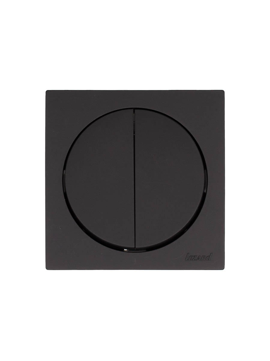 Выключатель двойной чёрный бархат Lezard Osen 743-4288-101 в Санкт-Петербурге