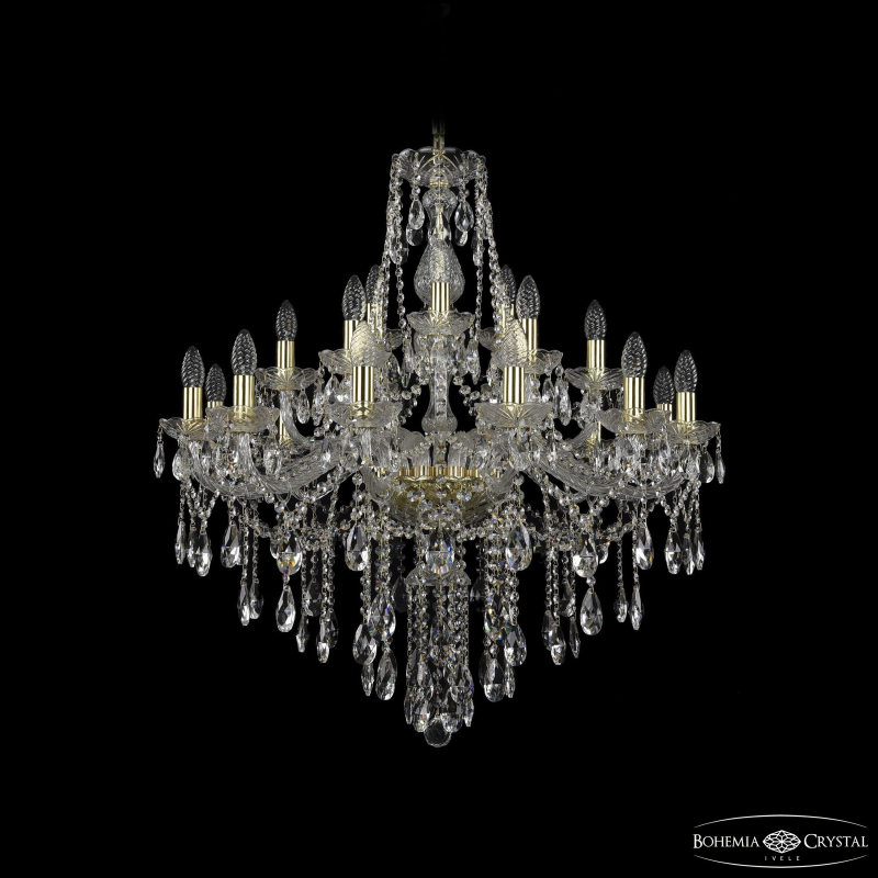 Подвесная люстра Bohemia Ivele Crystal 1415/12+6+3/300 G в Санкт-Петербурге