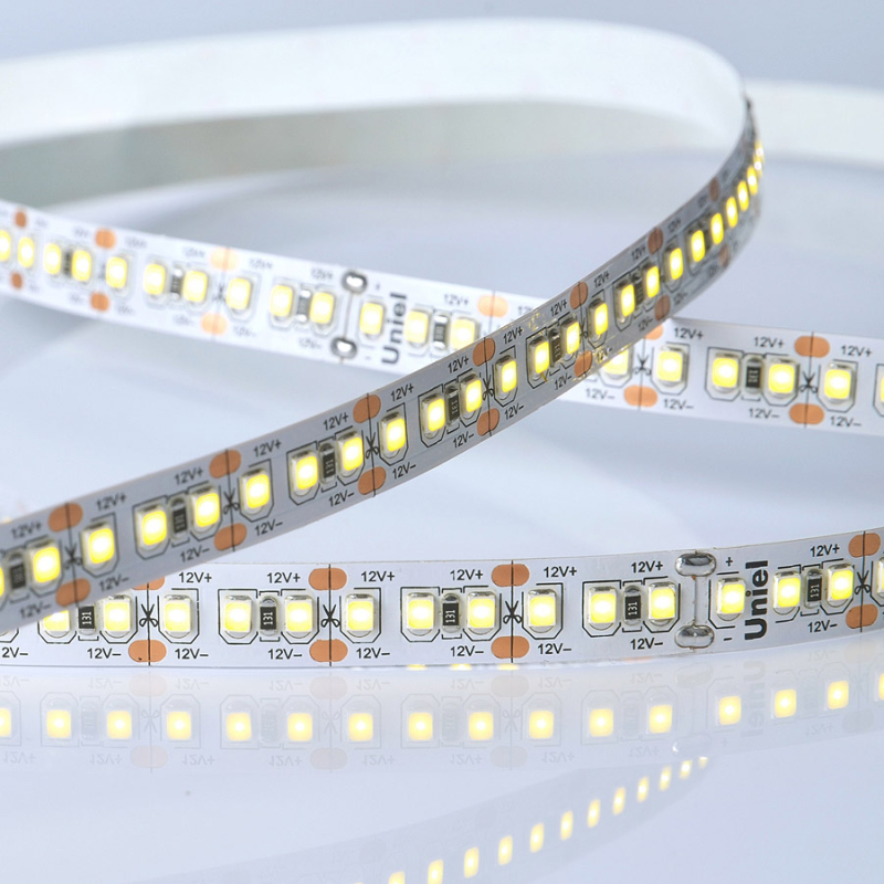 Светодиодная лента Uniel ULS-M16-2835-180LED/m-10mm-IP20-DC12V-17W/m-5M-4000K PROFI катушка в герметичной упаковке в Санкт-Петербурге