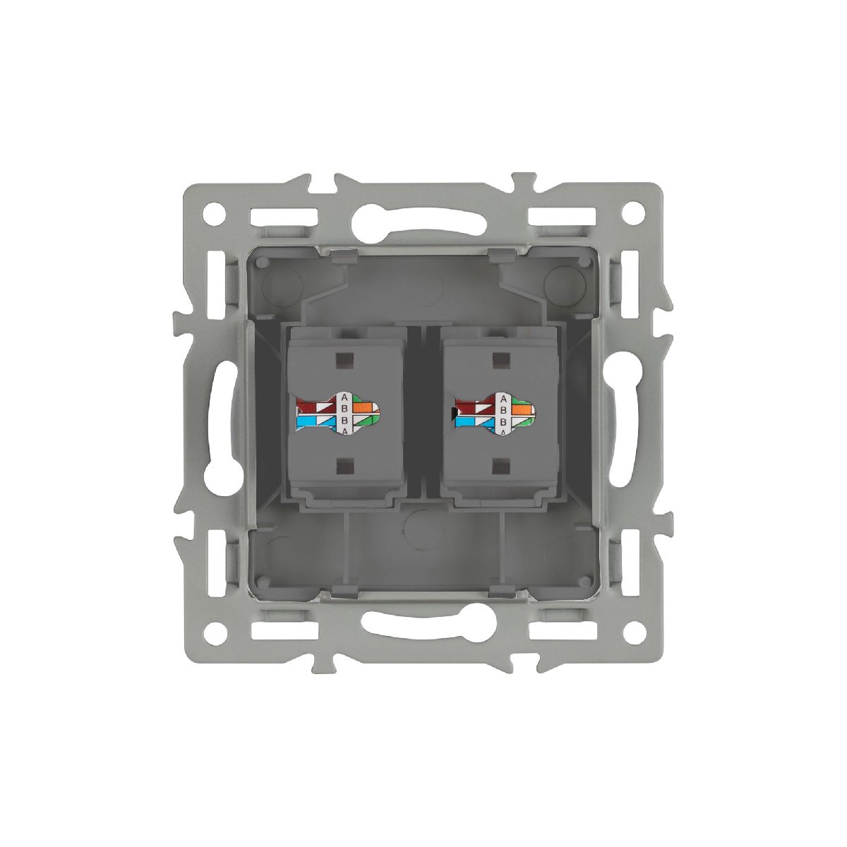 Механизм компьютерной розетки двойной Arlight SCT-MPC2-PL-GR (RJ-45, CAT6) 045338 в Санкт-Петербурге