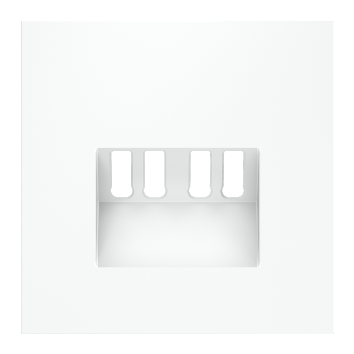 Накладка для розетки акустической 4-местной  Voltum S70 (белый матовый) VLS001502 в #REGION_NAME_DECLINE_PP#