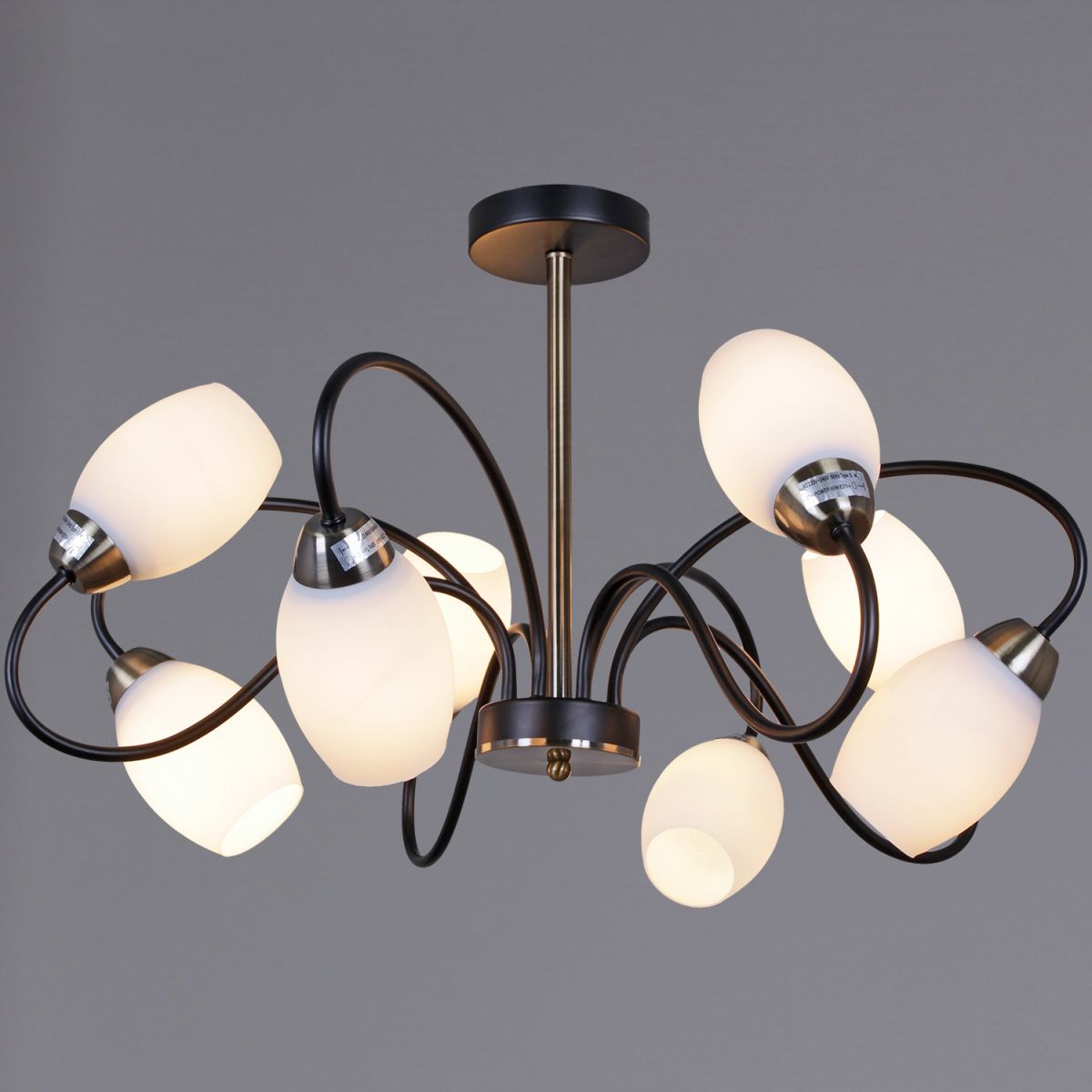 Люстра на штанге Reluce 01270-0.3-08B BK+AB в Санкт-Петербурге