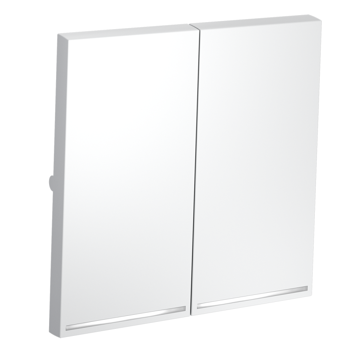 Клавиши для выключателя/переключателя двухклавишного с подсветкой Voltum S70 (белый матовый) VLS000402 в #REGION_NAME_DECLINE_PP#