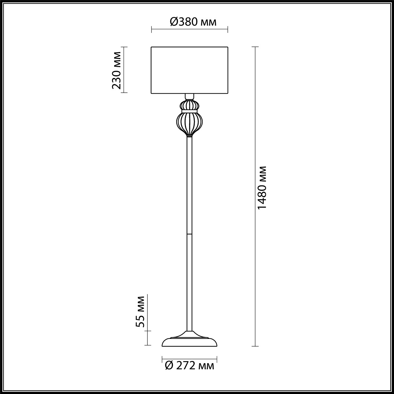 Торшер Odeon Light Lilit 4687/1F в #REGION_NAME_DECLINE_PP#