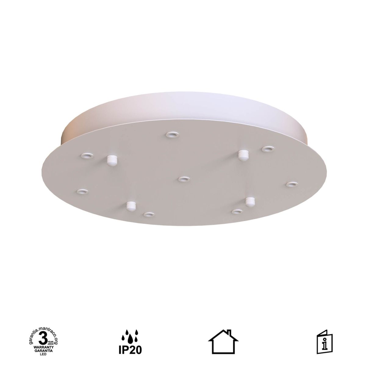 Основание потолочное 8L Mantra Modular Light Florones 9366 в #REGION_NAME_DECLINE_PP#