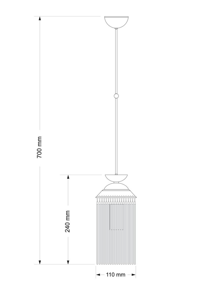 Подвесной светильник Kutek Fiore FIO-ZW-1 (P) 110 в Санкт-Петербурге
