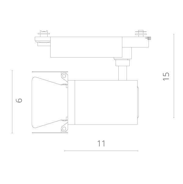 Трековый светодиодный светильник Arte Lamp Track Lights A6709PL-1BK в Санкт-Петербурге