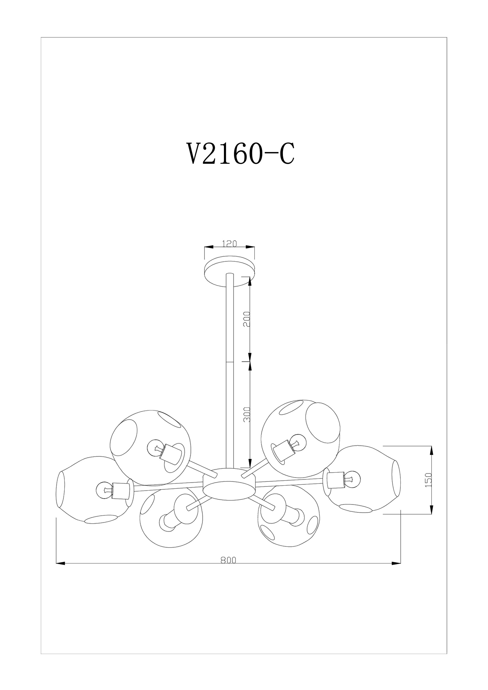 Потолочная люстра Moderli Simba V2160-C в Санкт-Петербурге