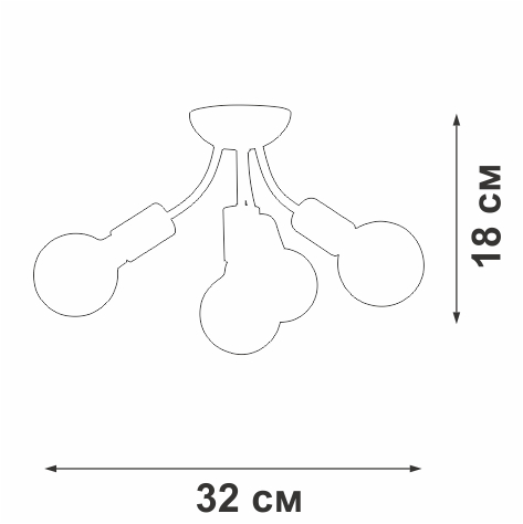 Потолочная люстра Vitaluce V3927-1/4PL в Санкт-Петербурге