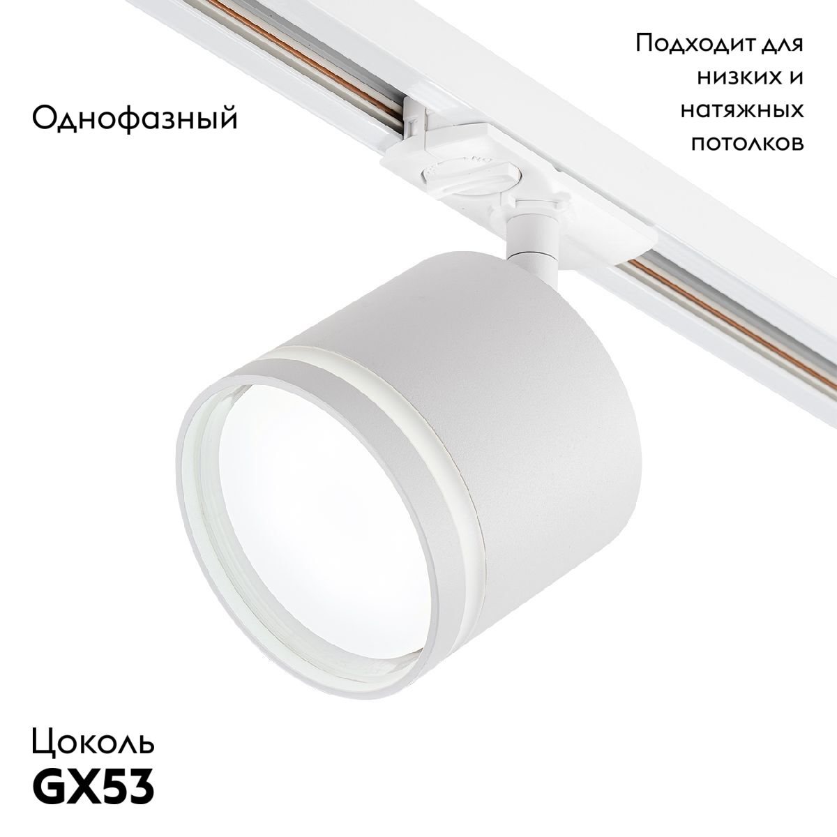 Трековый однофазный светильник Escada 20009TRA/02 SWH в Санкт-Петербурге