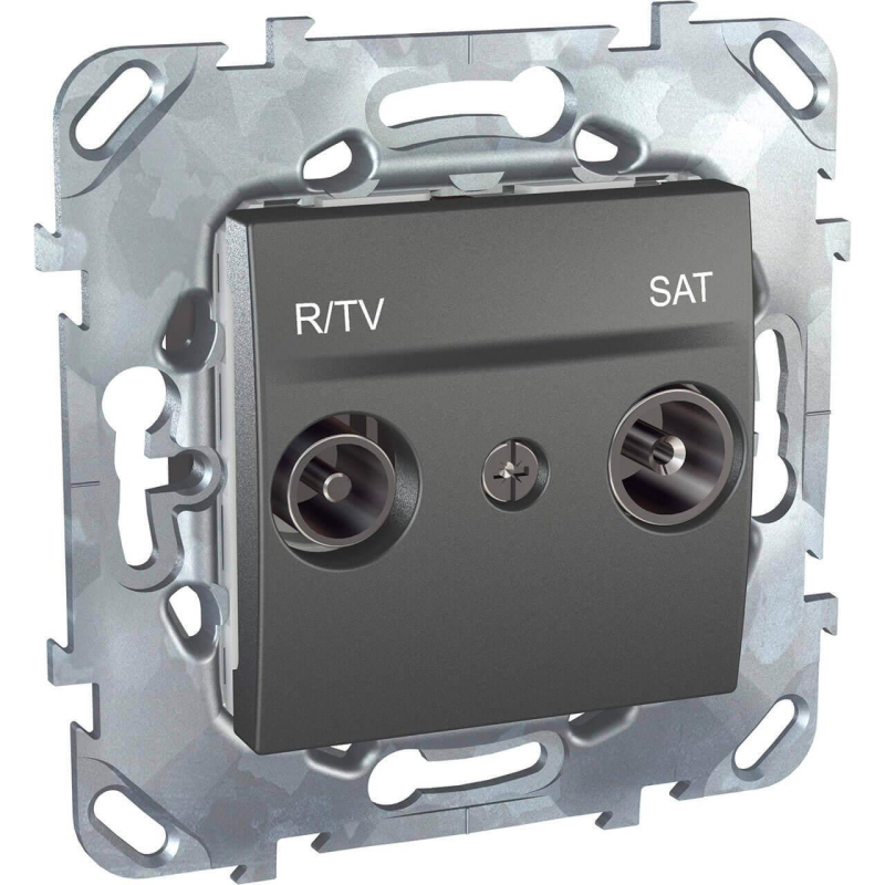 Розетка R-TV/SAT проходная Schneider Electric Unica MGU5.456.12ZD в Санкт-Петербурге