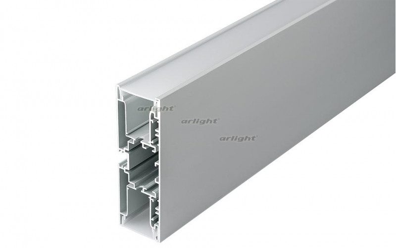 Профиль с экраном Arlight S2-WALL-X2-H128-2500 ANOD+OPAL 021179 в Санкт-Петербурге