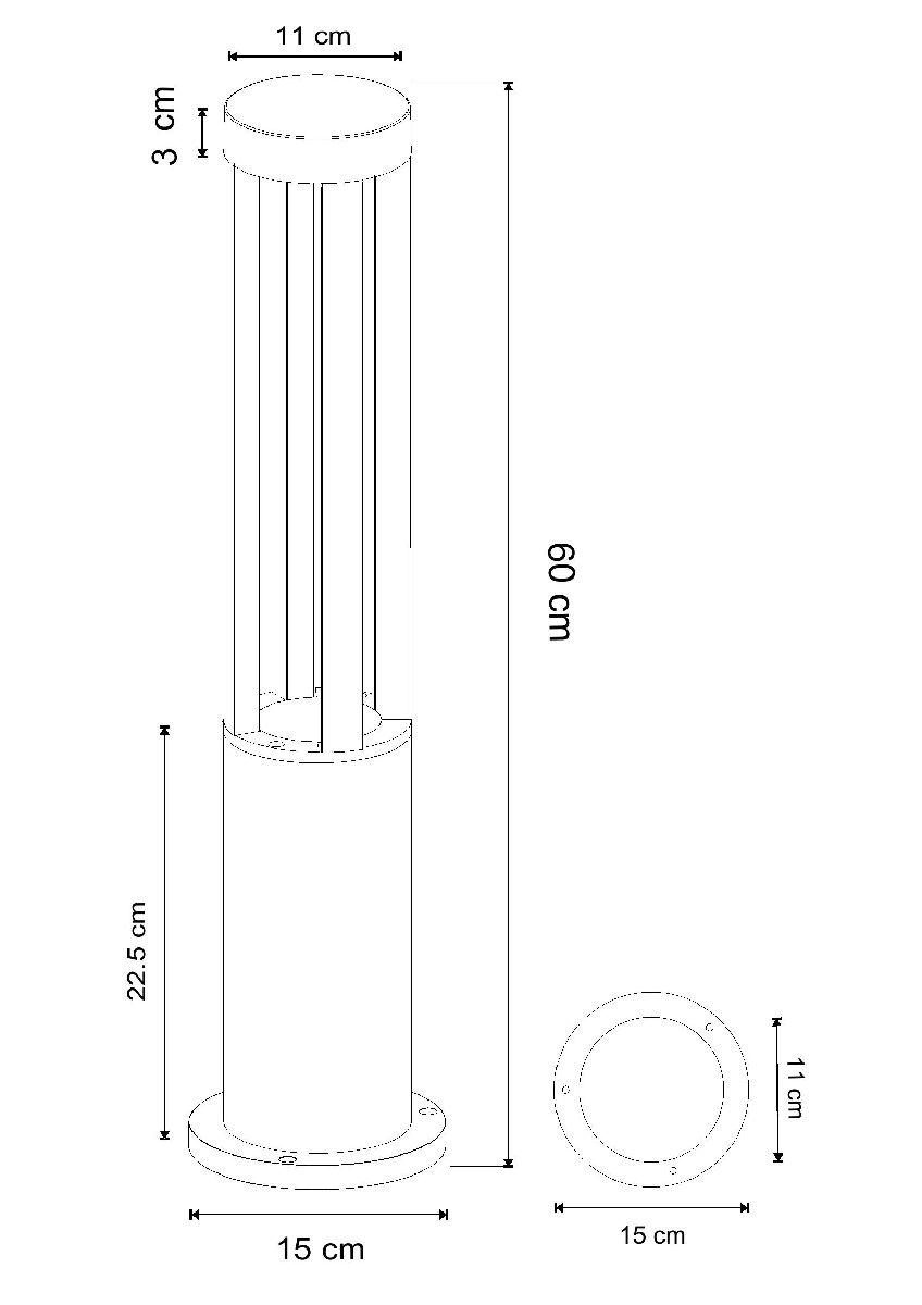 Ландшафтный светильник Arte Lamp Thuban A1060PA-1BK в Санкт-Петербурге