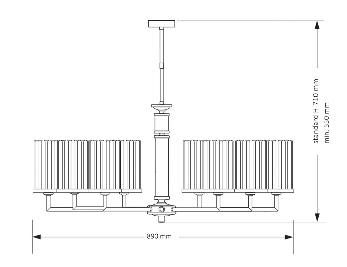 Люстра на штанге Kutek Mood Artu Ryfel ART-ZW-8 (Z) R в #REGION_NAME_DECLINE_PP#