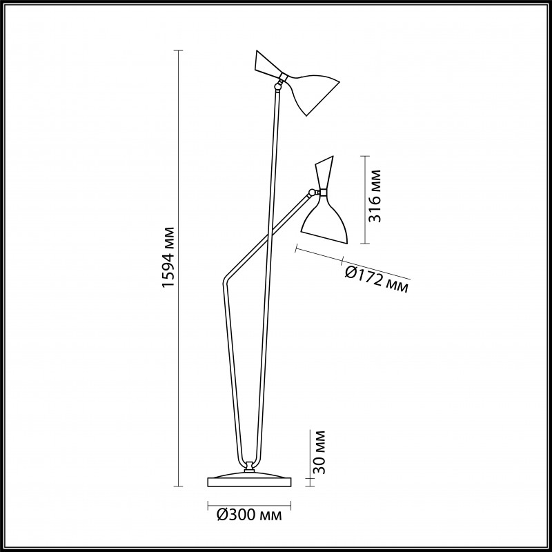 Торшер Odeon Light 4665/2F в Санкт-Петербурге