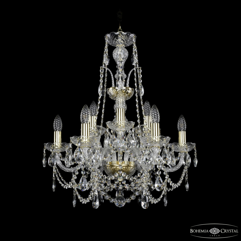 Подвесная люстра Bohemia Ivele Crystal 1411/6+3/195/XL-65 G в Санкт-Петербурге