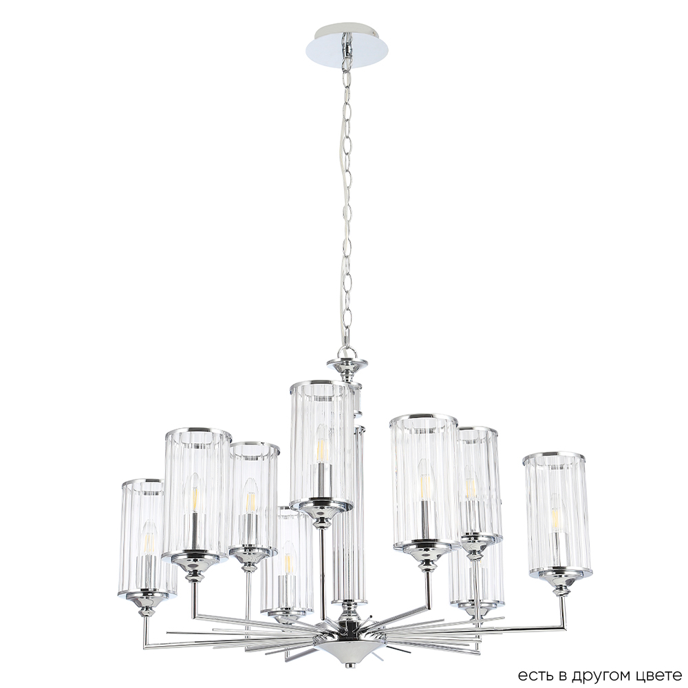 Подвесная люстра Crystal Lux GLORIA SP9 CHROME в #REGION_NAME_DECLINE_PP#