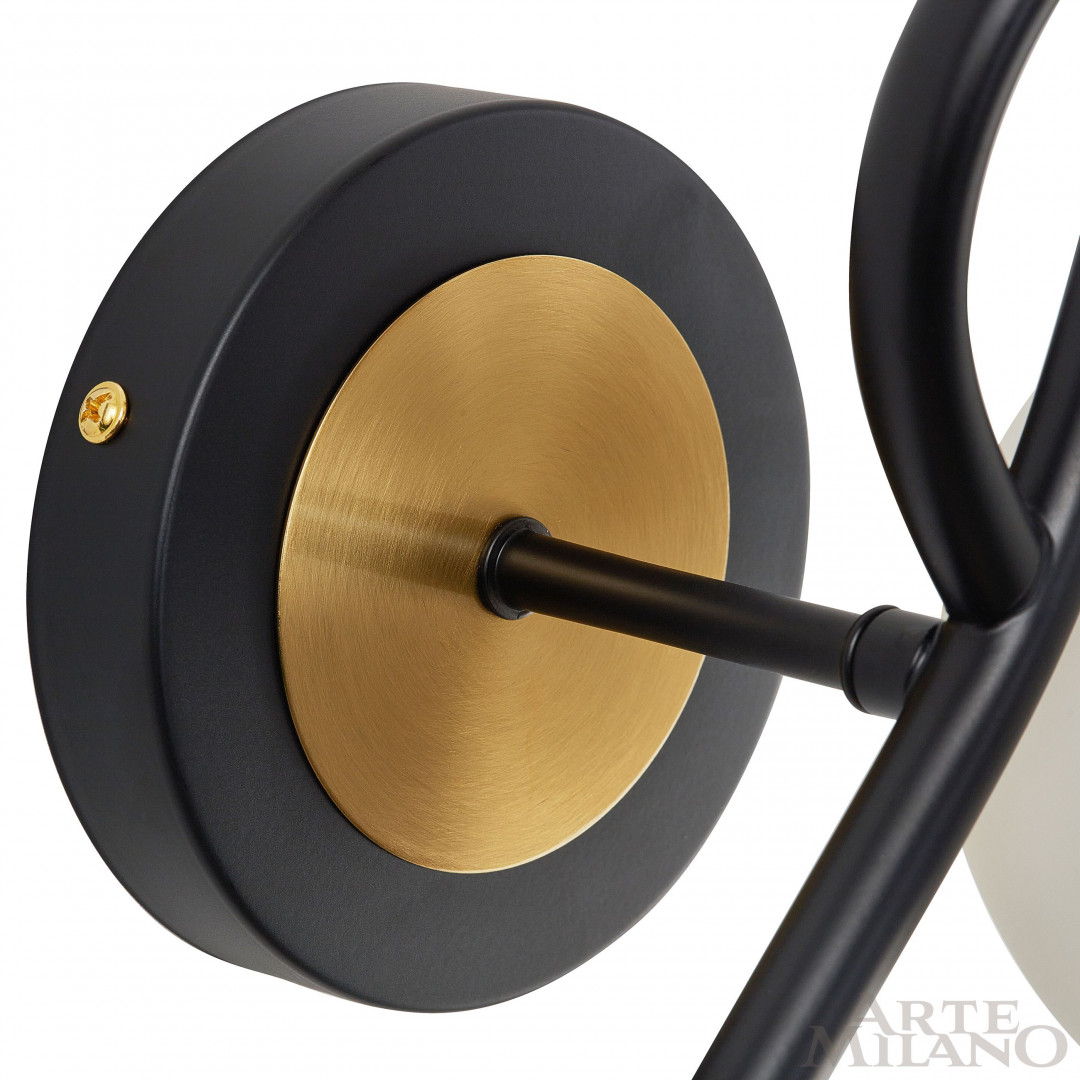 Бра Arte Milano Neapolis 273408/2B BK/GD в #REGION_NAME_DECLINE_PP#