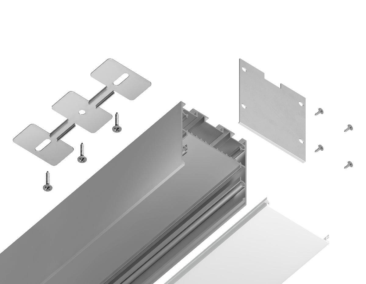 Алюминиевый профиль Ambrella Light Profile System GP3050AL в Санкт-Петербурге