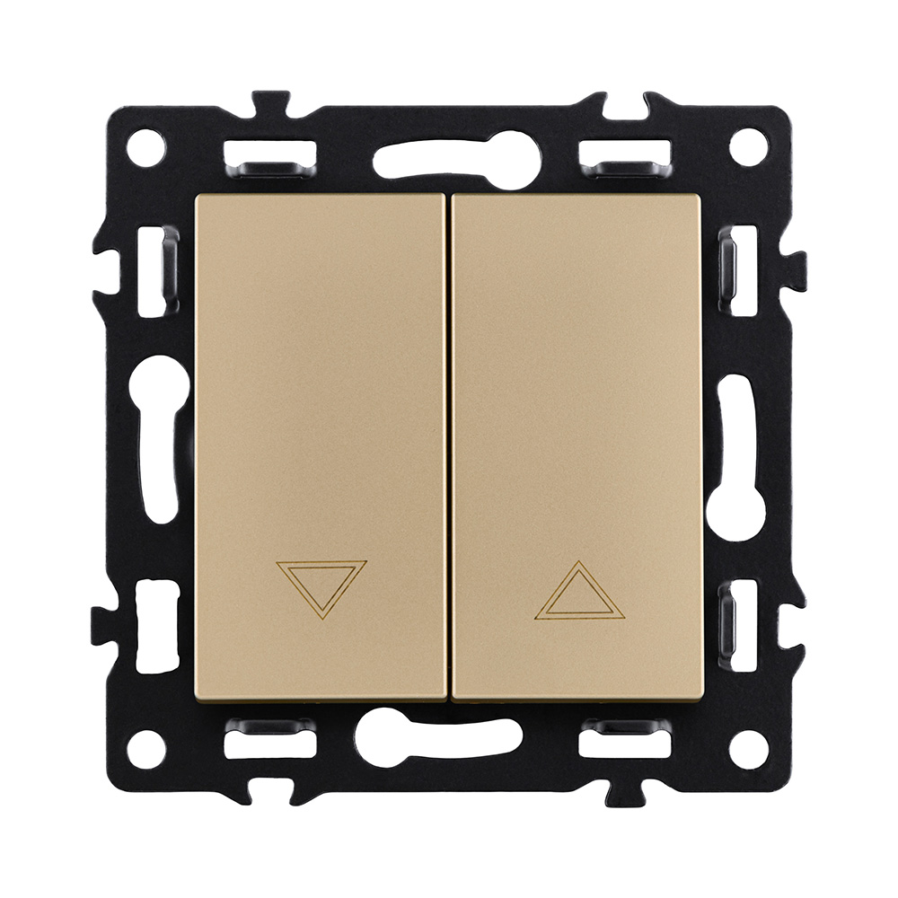 Механизм управления жалюзи 2-клавишный, золотой Kollinger Asthetik AS-013GD в #REGION_NAME_DECLINE_PP#